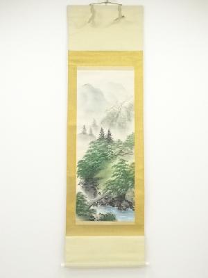 作家物　山水　肉筆紙本掛軸